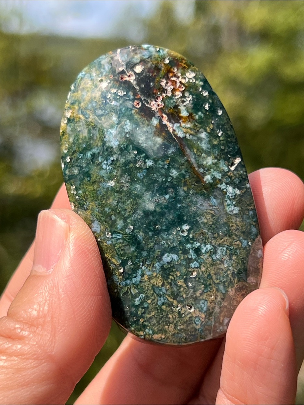 Moss (4) Agate palmstone | crystal